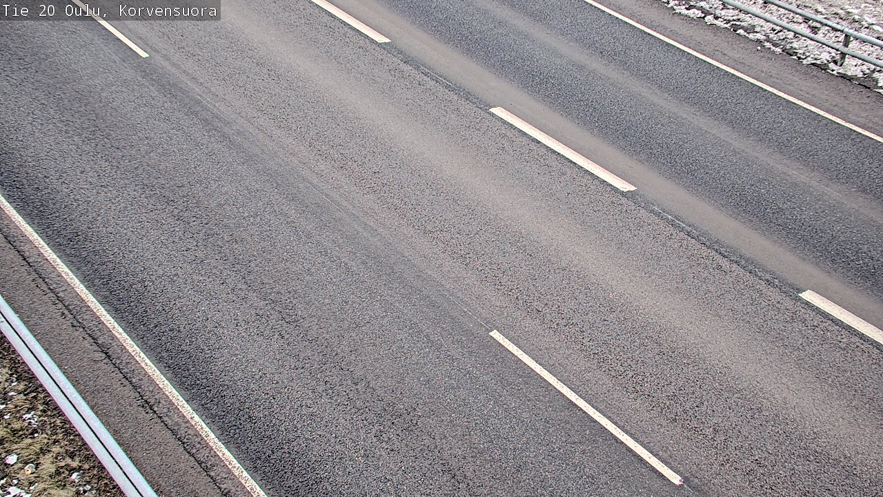 Weather Camera Image Road 20 Oulu Korvensuora, Oulu, Pohjois-Pohjanmaa