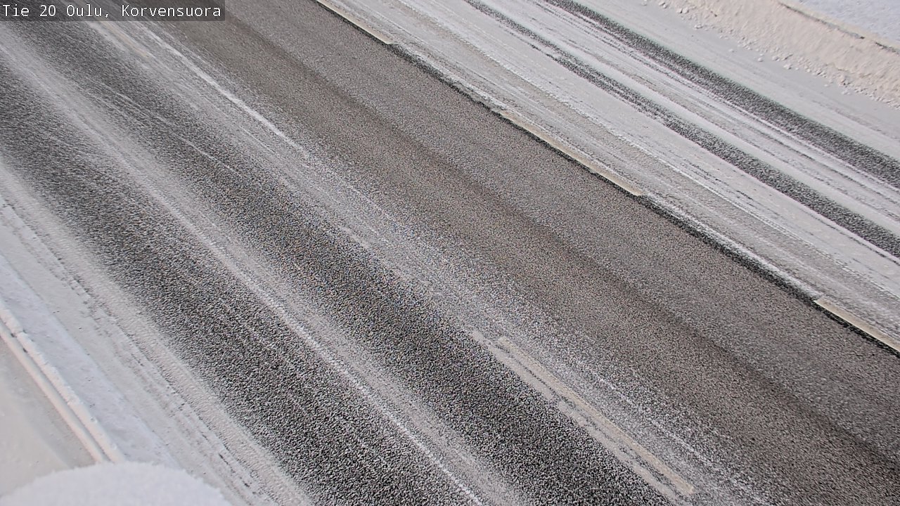 Weather Camera Image Road 20 Oulu Korvensuora, Oulu, Pohjois-Pohjanmaa