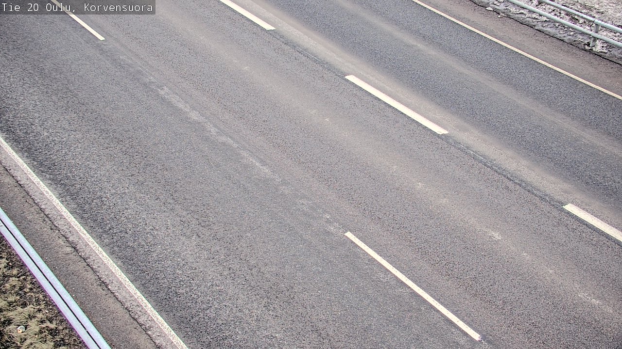 Weather Camera Image Väg 20 Uleåborg Korvensuora, Oulu, Pohjois-Pohjanmaa