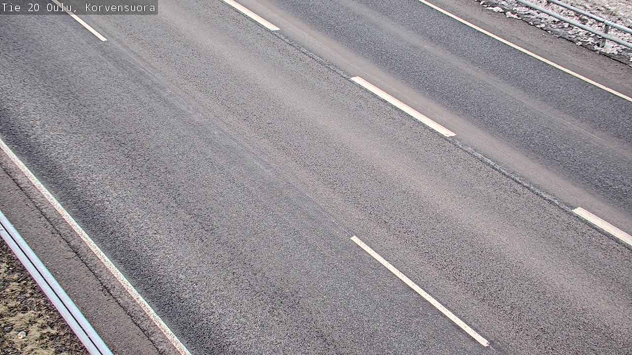 Weather Camera Image Väg 20 Uleåborg Korvensuora, Oulu, Pohjois-Pohjanmaa