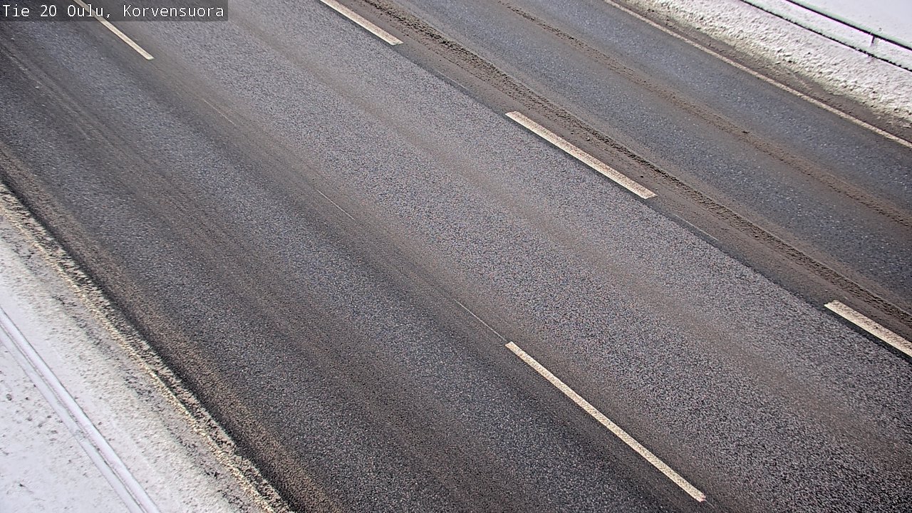 Weather Camera Image Väg 20 Uleåborg Korvensuora, Oulu, Pohjois-Pohjanmaa