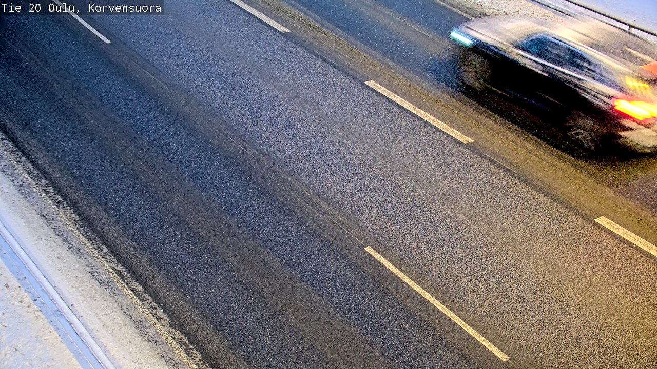 Weather Camera Image Väg 20 Uleåborg Korvensuora, Oulu, Pohjois-Pohjanmaa