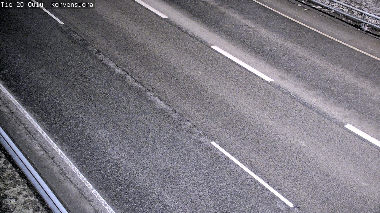 Weather Camera Image Väg 20 Uleåborg Korvensuora, Oulu, Pohjois-Pohjanmaa