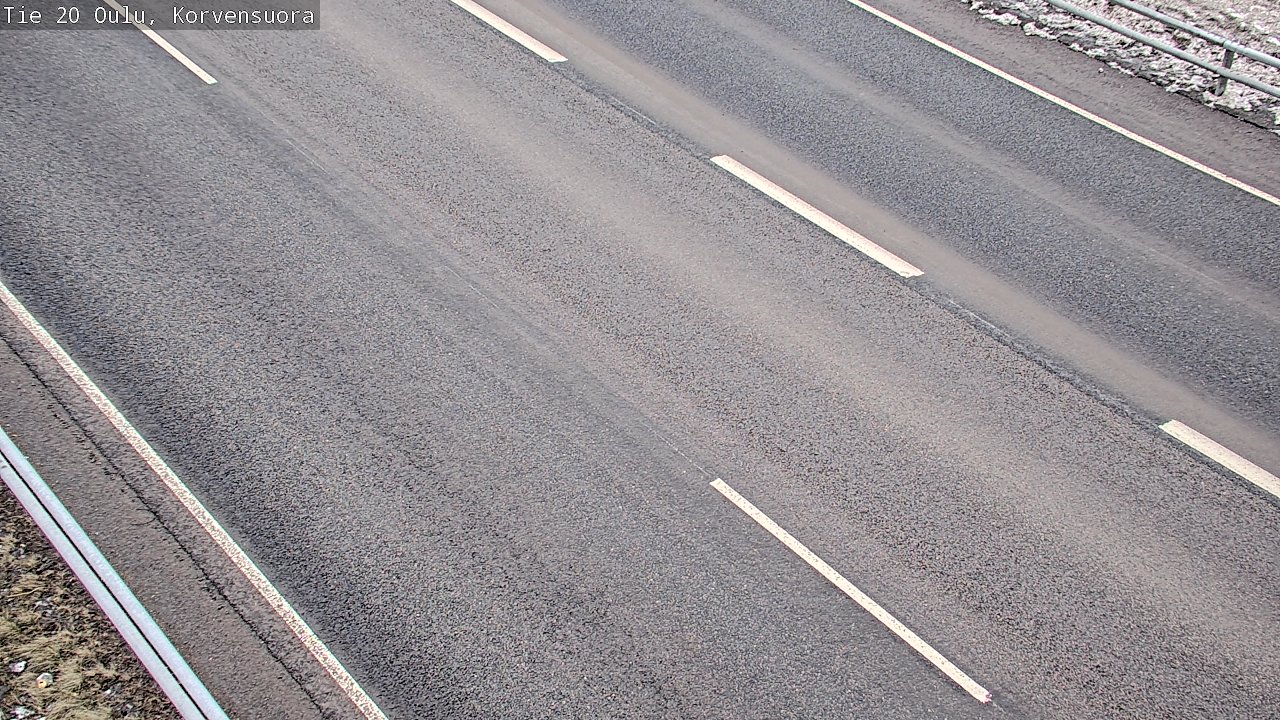 Weather Camera Image Road 20 Oulu Korvensuora, Oulu, Pohjois-Pohjanmaa