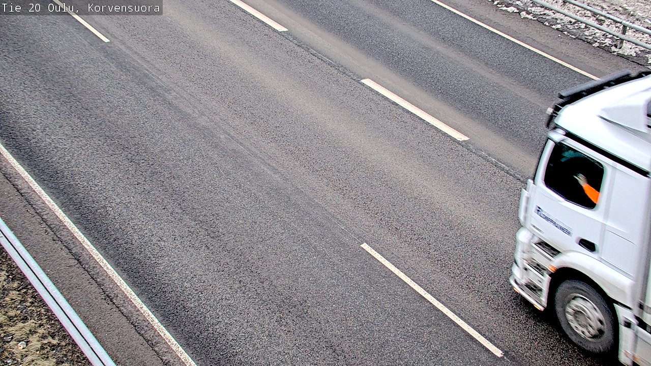 Weather Camera Image Road 20 Oulu Korvensuora, Oulu, Pohjois-Pohjanmaa
