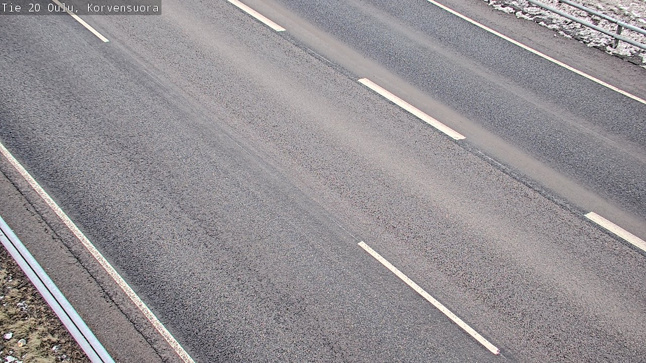 Weather Camera Image Road 20 Oulu Korvensuora, Oulu, Pohjois-Pohjanmaa