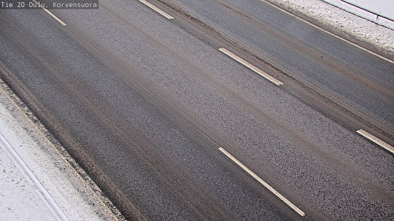 Weather Camera Image Väg 20 Uleåborg Korvensuora, Oulu, Pohjois-Pohjanmaa