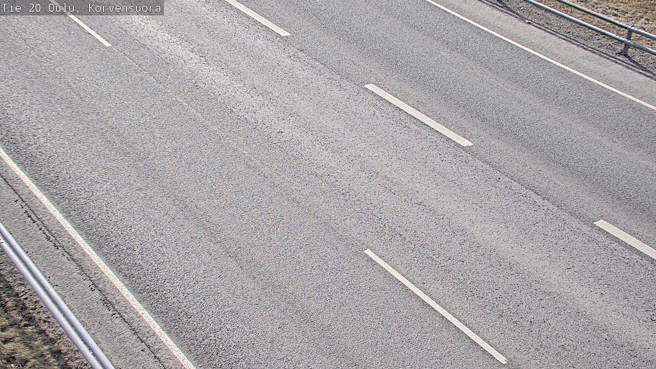 Weather Camera Image Road 20 Oulu Korvensuora, Oulu, Pohjois-Pohjanmaa