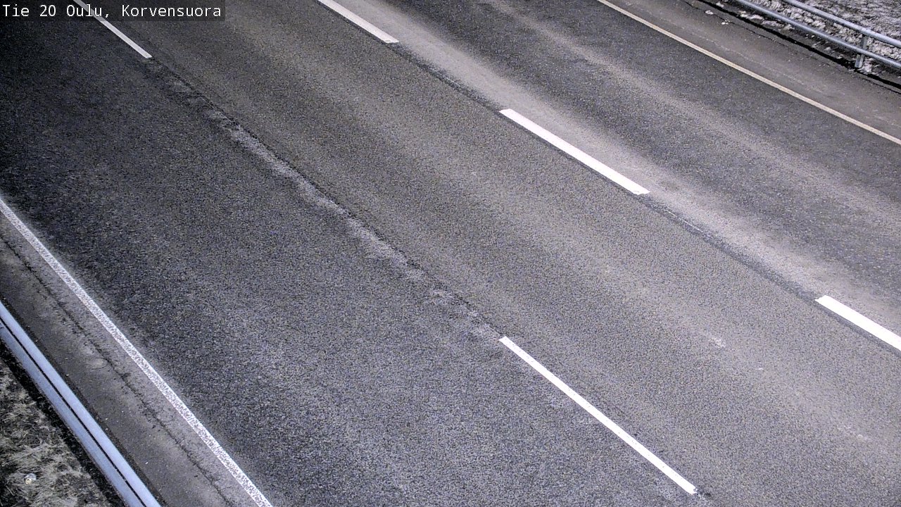 Weather Camera Image Väg 20 Uleåborg Korvensuora, Oulu, Pohjois-Pohjanmaa