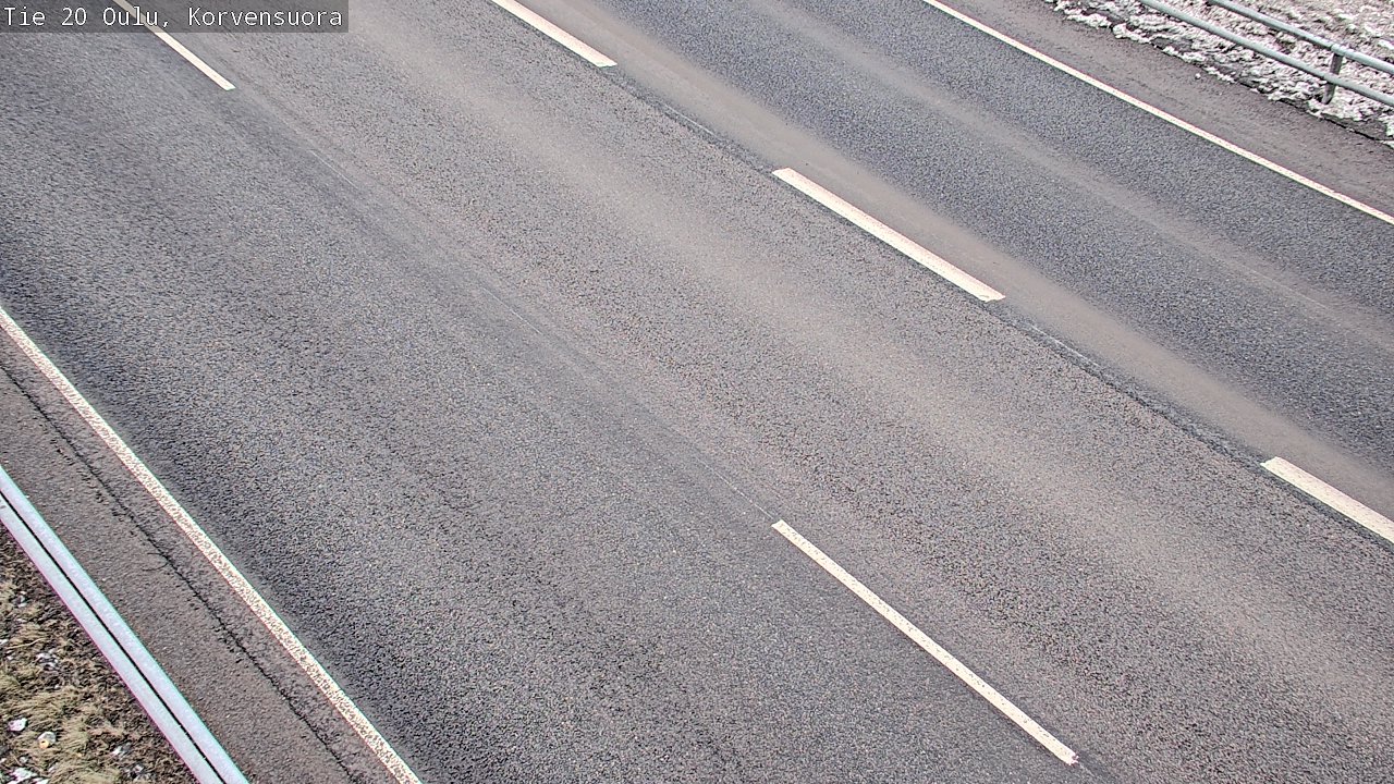 Weather Camera Image Road 20 Oulu Korvensuora, Oulu, Pohjois-Pohjanmaa