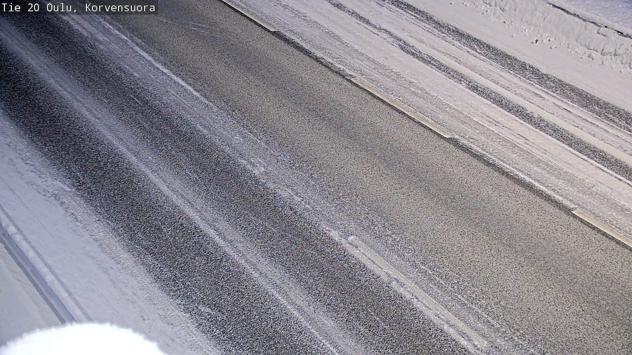 Weather Camera Image Väg 20 Uleåborg Korvensuora, Oulu, Pohjois-Pohjanmaa
