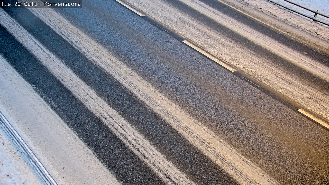 Weather Camera Image Väg 20 Uleåborg Korvensuora, Oulu, Pohjois-Pohjanmaa