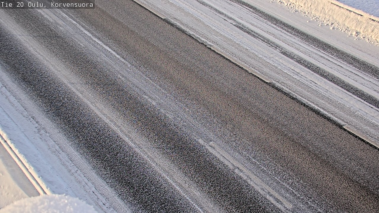 Weather Camera Image Road 20 Oulu Korvensuora, Oulu, Pohjois-Pohjanmaa