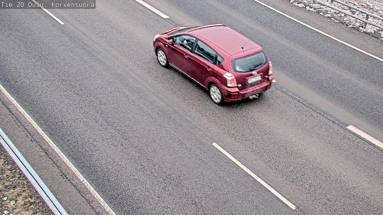 Weather Camera Image Road 20 Oulu Korvensuora, Oulu, Pohjois-Pohjanmaa