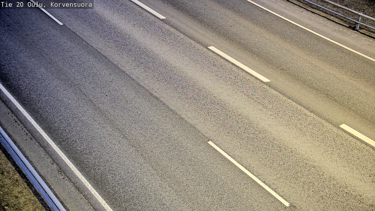 Weather Camera Image Road 20 Oulu Korvensuora, Oulu, Pohjois-Pohjanmaa