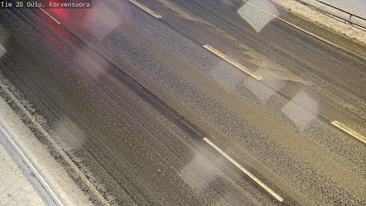Weather Camera Image Väg 20 Uleåborg Korvensuora, Oulu, Pohjois-Pohjanmaa