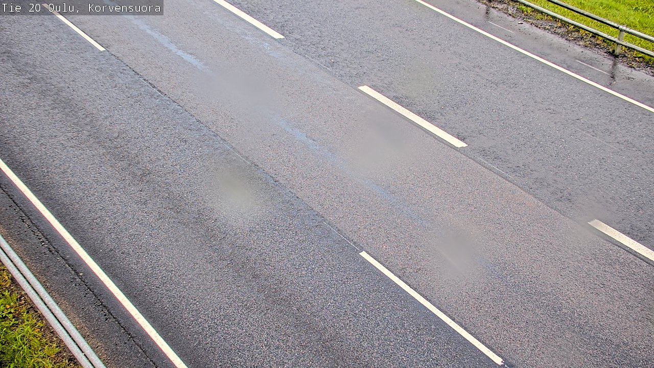 Weather Camera Image Väg 20 Uleåborg Korvensuora, Oulu, Pohjois-Pohjanmaa