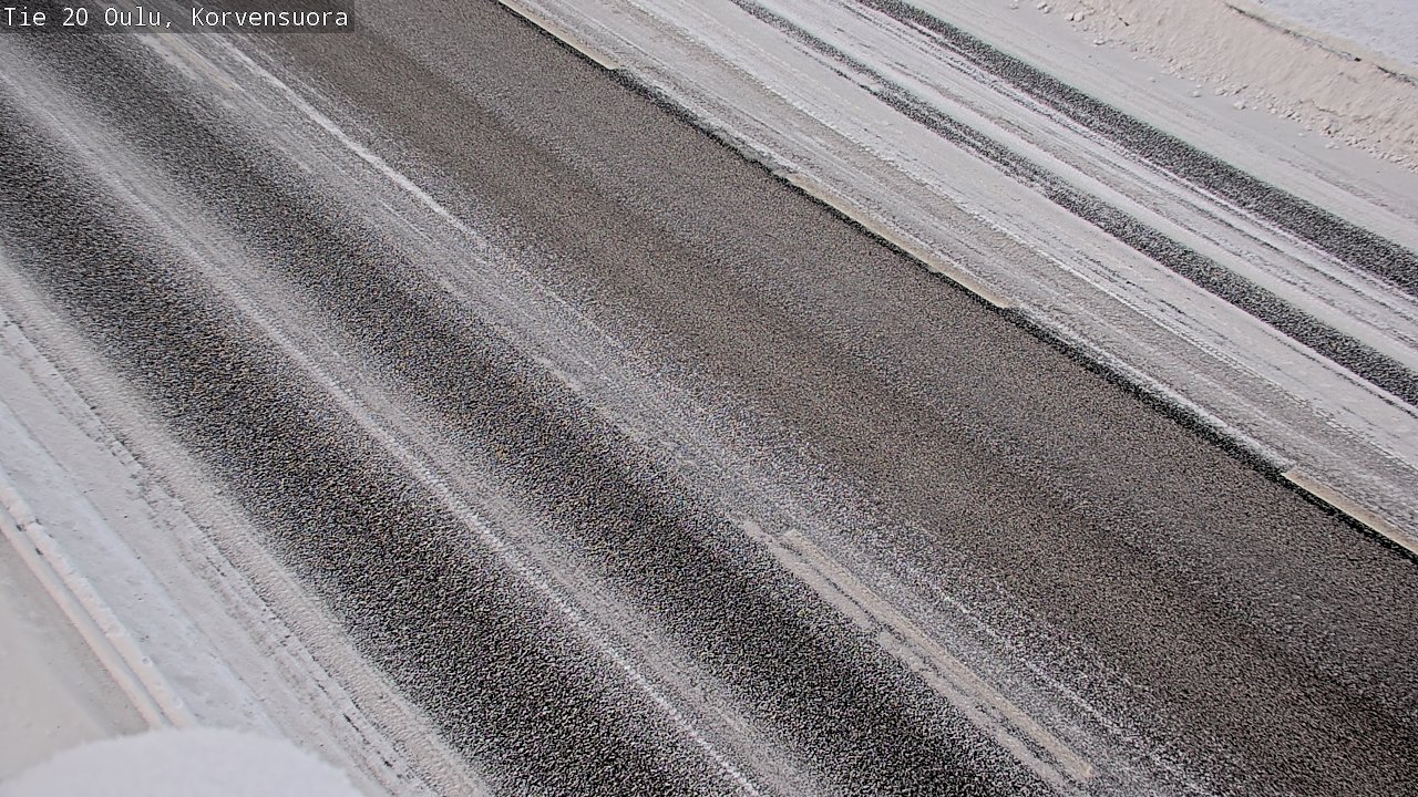 Weather Camera Image Road 20 Oulu Korvensuora, Oulu, Pohjois-Pohjanmaa