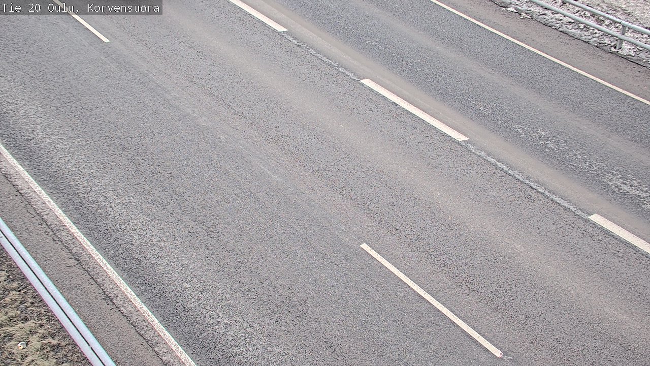 Weather Camera Image Väg 20 Uleåborg Korvensuora, Oulu, Pohjois-Pohjanmaa