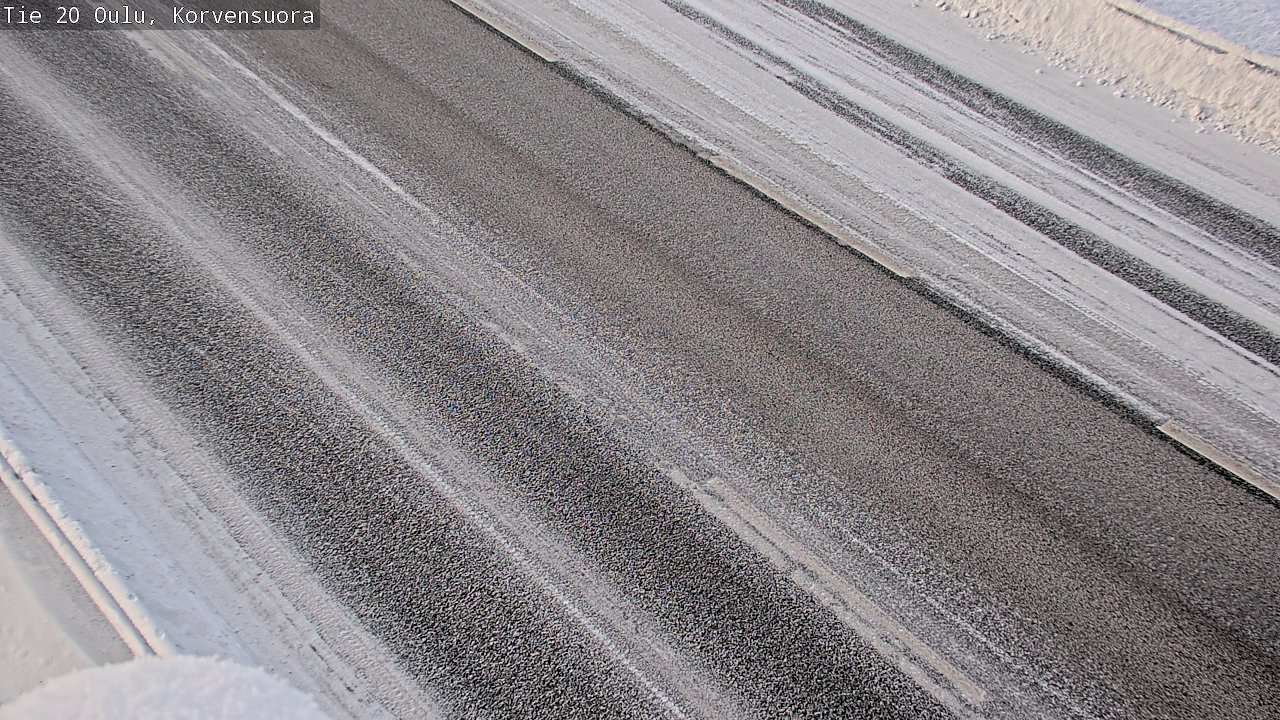 Weather Camera Image Road 20 Oulu Korvensuora, Oulu, Pohjois-Pohjanmaa