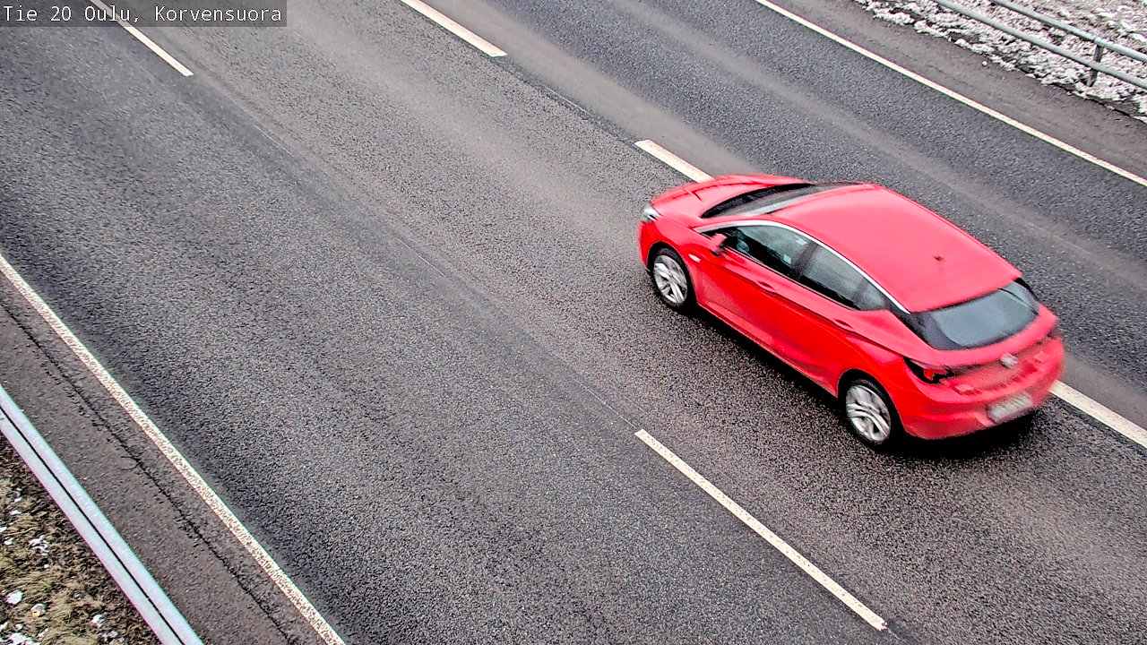Weather Camera Image Road 20 Oulu Korvensuora, Oulu, Pohjois-Pohjanmaa