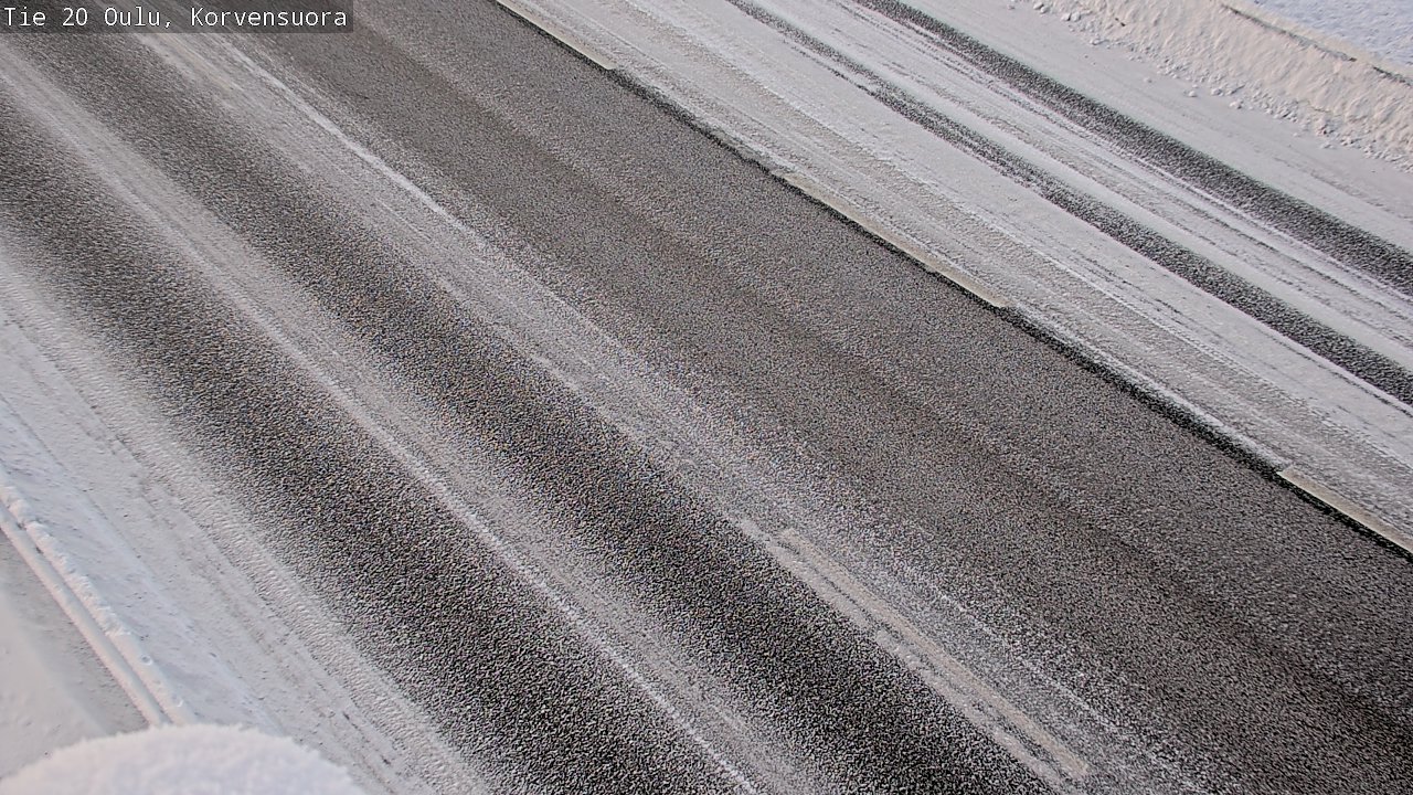 Weather Camera Image Road 20 Oulu Korvensuora, Oulu, Pohjois-Pohjanmaa
