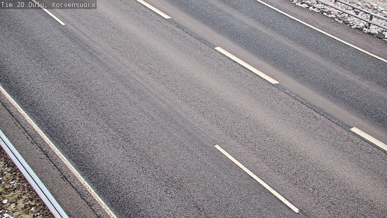 Weather Camera Image Road 20 Oulu Korvensuora, Oulu, Pohjois-Pohjanmaa
