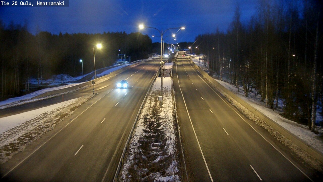 Kelikamerat Kuva Tie 20 Oulu, Hönttämäki, Oulu, Pohjois-Pohjanmaa