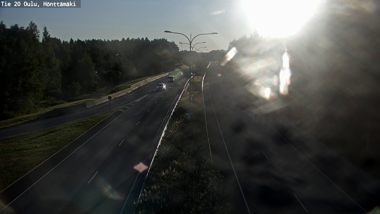 Weather Camera Image Väg 20 Oleåborg, Hönttämäki, Oulu, Pohjois-Pohjanmaa