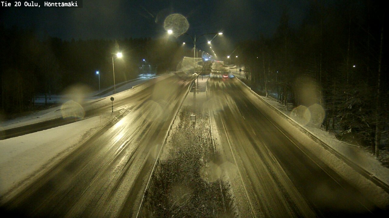 Weather Camera Image Väg 20 Oleåborg, Hönttämäki, Oulu, Pohjois-Pohjanmaa