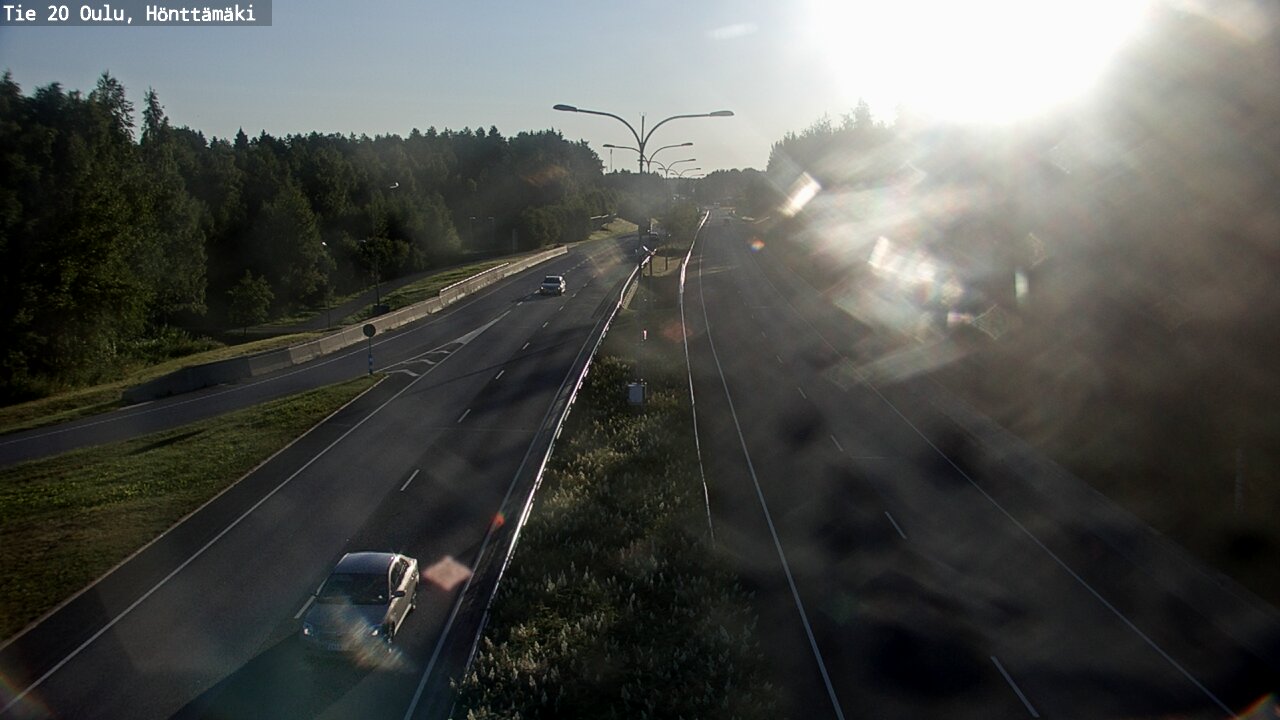 Weather Camera Image Väg 20 Oleåborg, Hönttämäki, Oulu, Pohjois-Pohjanmaa