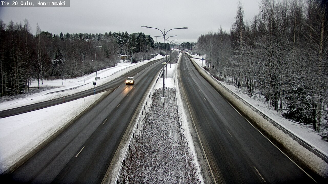 Weather Camera Image Väg 20 Oleåborg, Hönttämäki, Oulu, Pohjois-Pohjanmaa