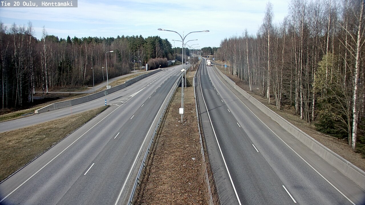 Weather Camera Image Road 20 Oulu, Hönttämäki, Oulu, Pohjois-Pohjanmaa