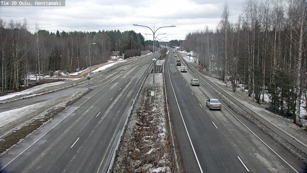 Weather Camera Image Road 20 Oulu, Hönttämäki, Oulu, Pohjois-Pohjanmaa