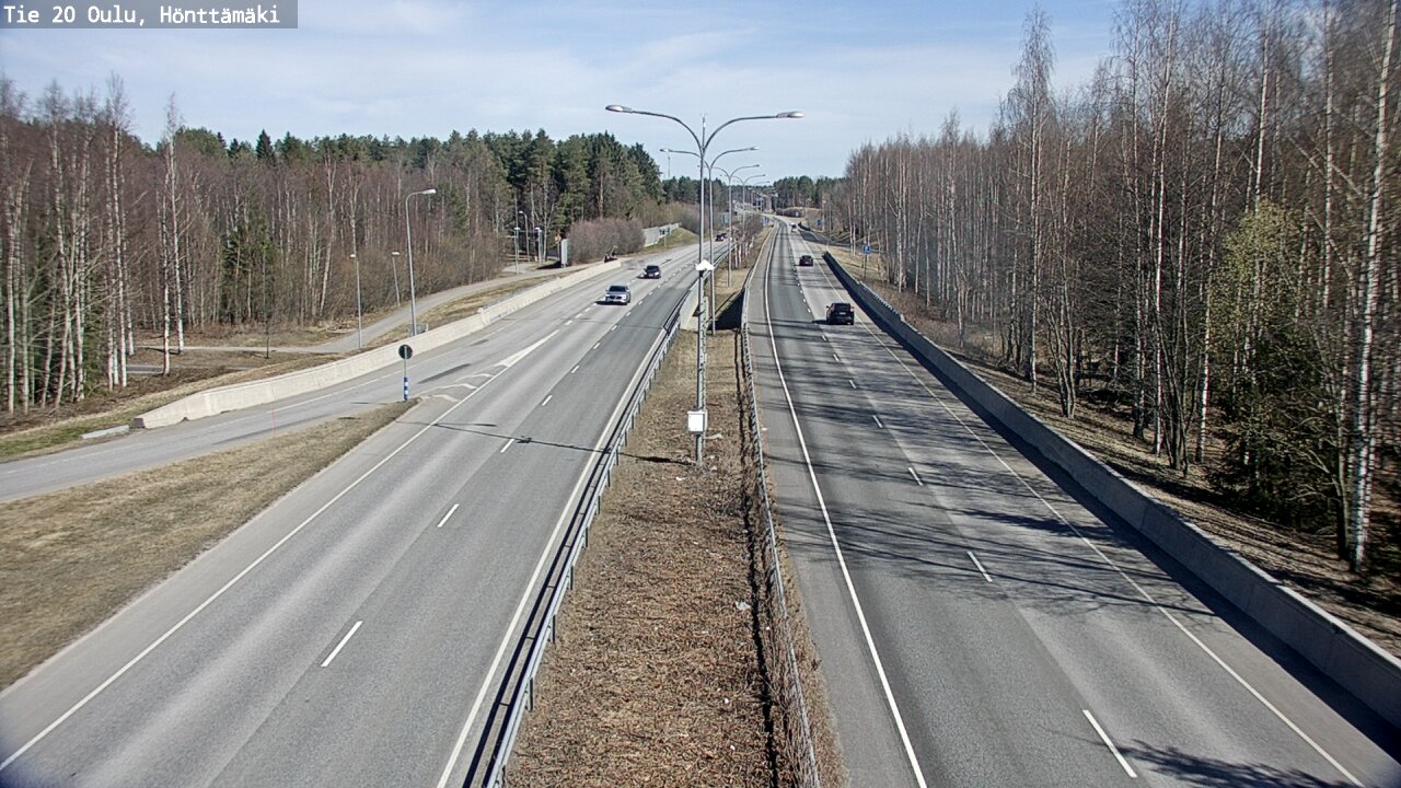 Weather Camera Image Road 20 Oulu, Hönttämäki, Oulu, Pohjois-Pohjanmaa