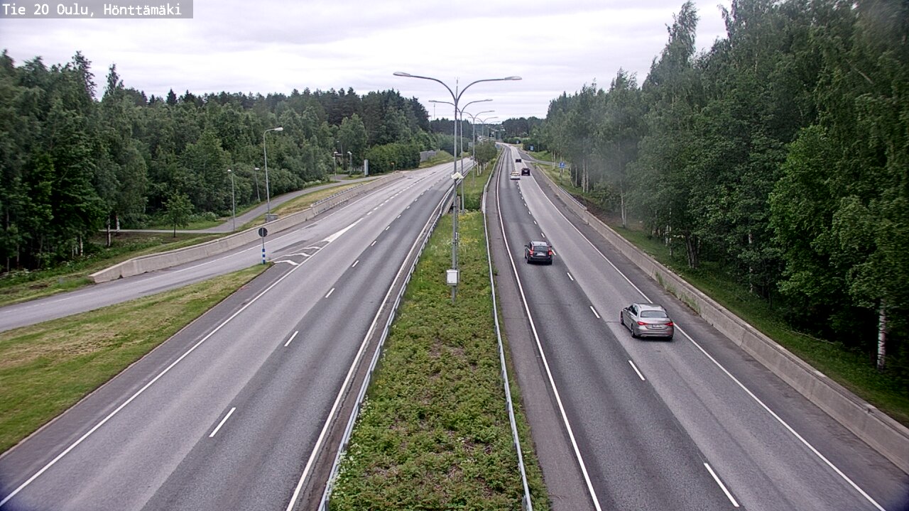 Weather Camera Image Road 20 Oulu, Hönttämäki, Oulu, Pohjois-Pohjanmaa