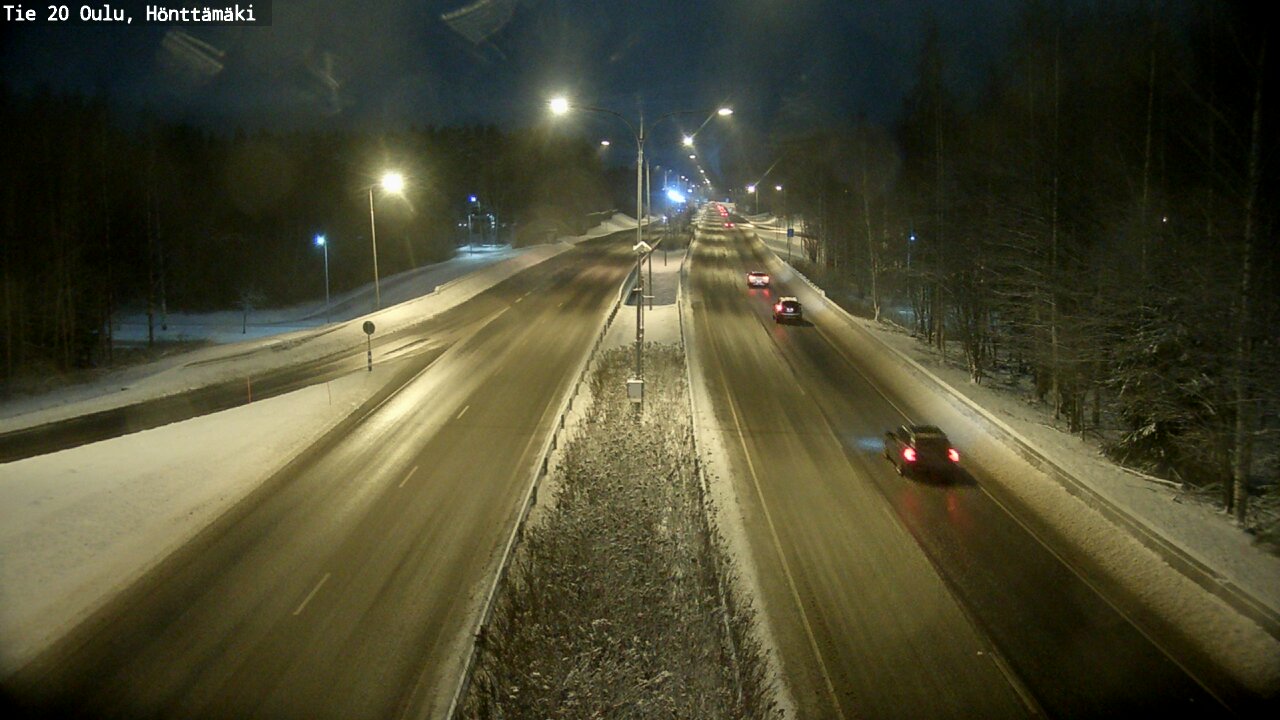 Weather Camera Image Väg 20 Oleåborg, Hönttämäki, Oulu, Pohjois-Pohjanmaa
