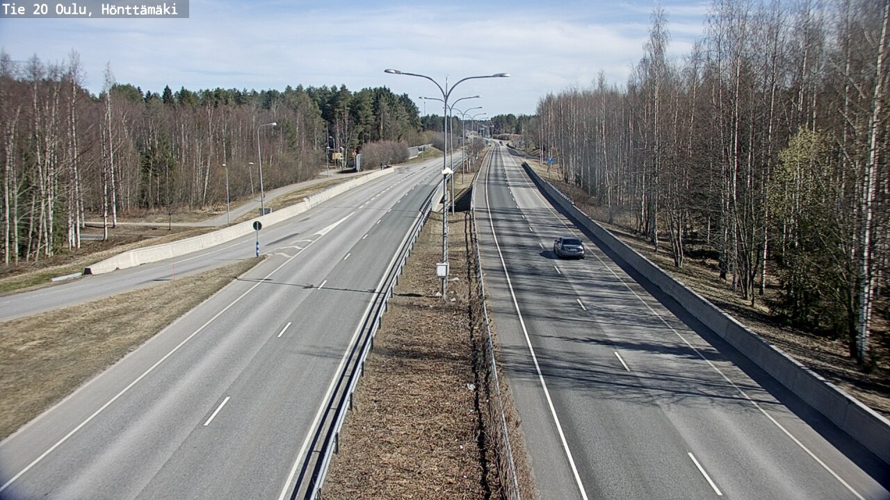Weather Camera Image Road 20 Oulu, Hönttämäki, Oulu, Pohjois-Pohjanmaa