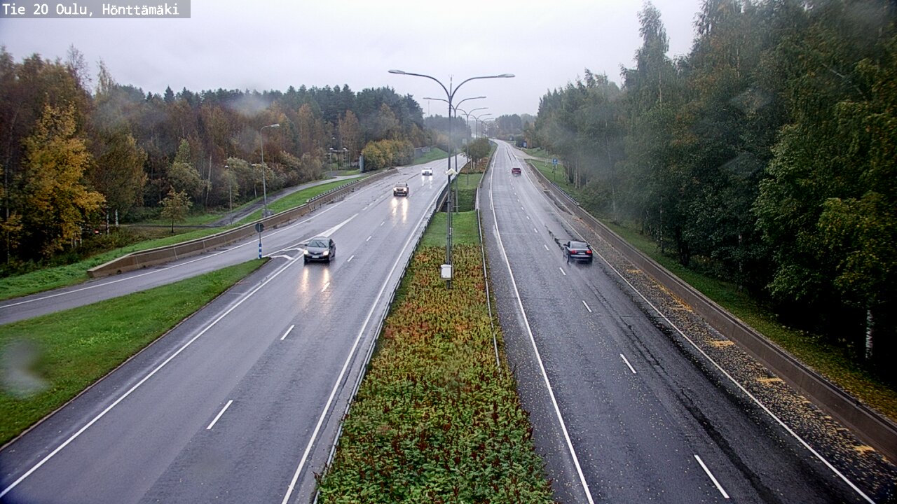 Weather Camera Image Road 20 Oulu, Hönttämäki, Oulu, Pohjois-Pohjanmaa