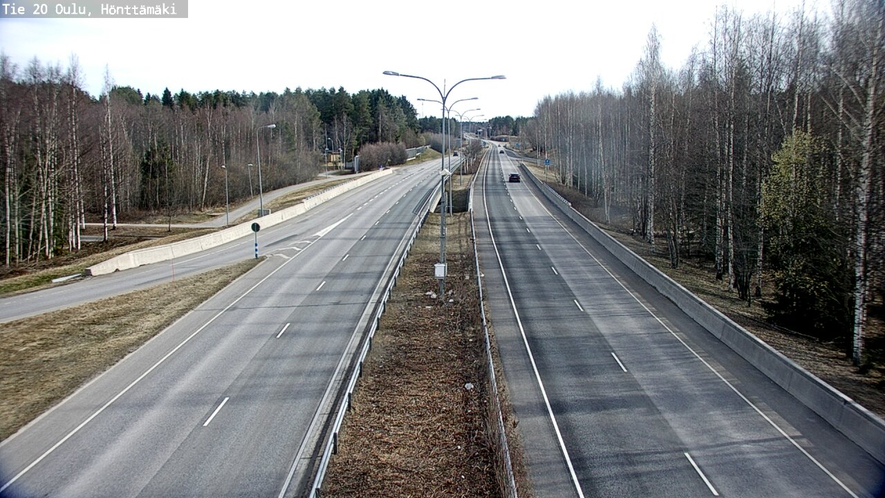 Weather Camera Image Road 20 Oulu, Hönttämäki, Oulu, Pohjois-Pohjanmaa