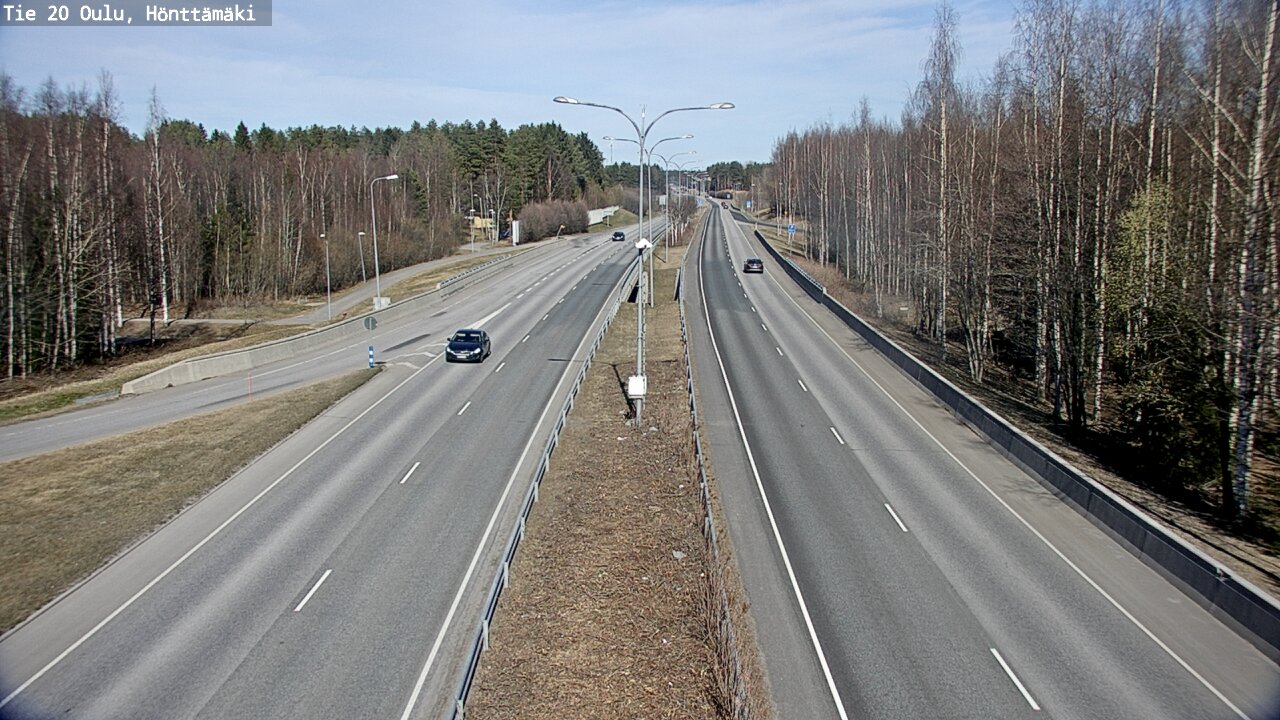 Weather Camera Image Road 20 Oulu, Hönttämäki, Oulu, Pohjois-Pohjanmaa