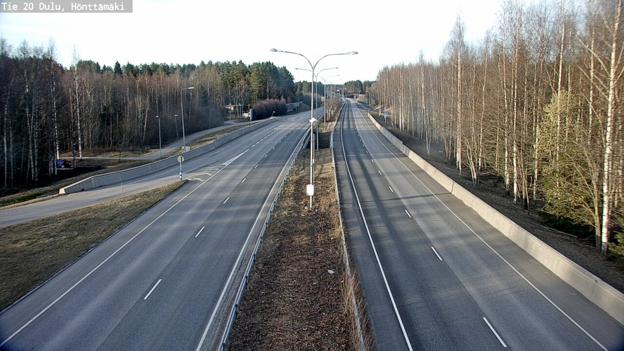 Weather Camera Image Road 20 Oulu, Hönttämäki, Oulu, Pohjois-Pohjanmaa