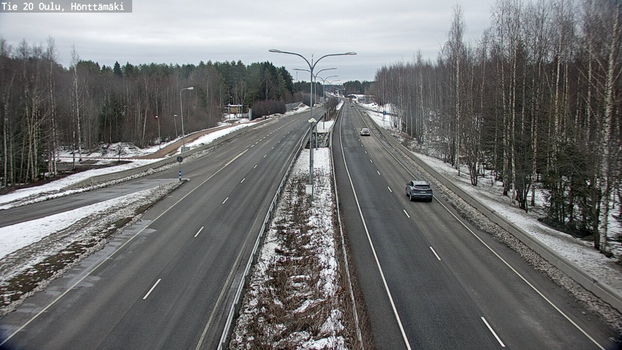 Weather Camera Image Väg 20 Oleåborg, Hönttämäki, Oulu, Pohjois-Pohjanmaa