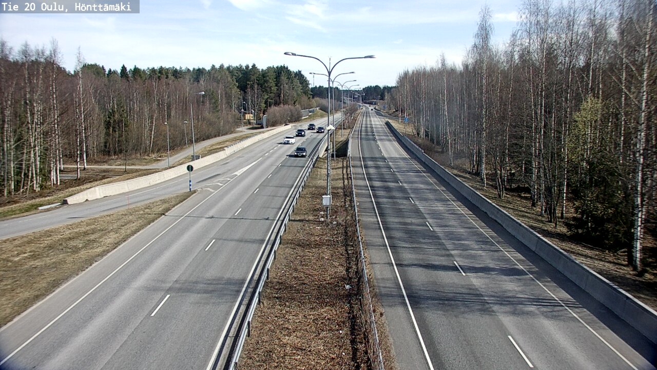 Weather Camera Image Road 20 Oulu, Hönttämäki, Oulu, Pohjois-Pohjanmaa
