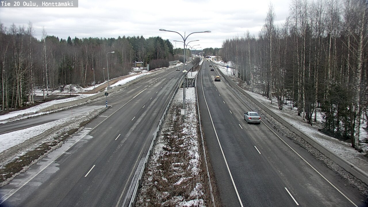 Weather Camera Image Road 20 Oulu, Hönttämäki, Oulu, Pohjois-Pohjanmaa