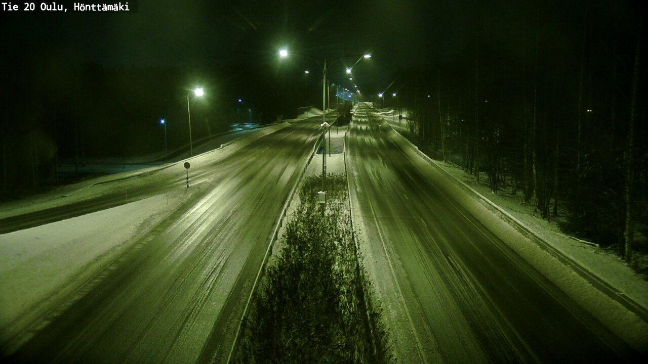 Weather Camera Image Väg 20 Oleåborg, Hönttämäki, Oulu, Pohjois-Pohjanmaa