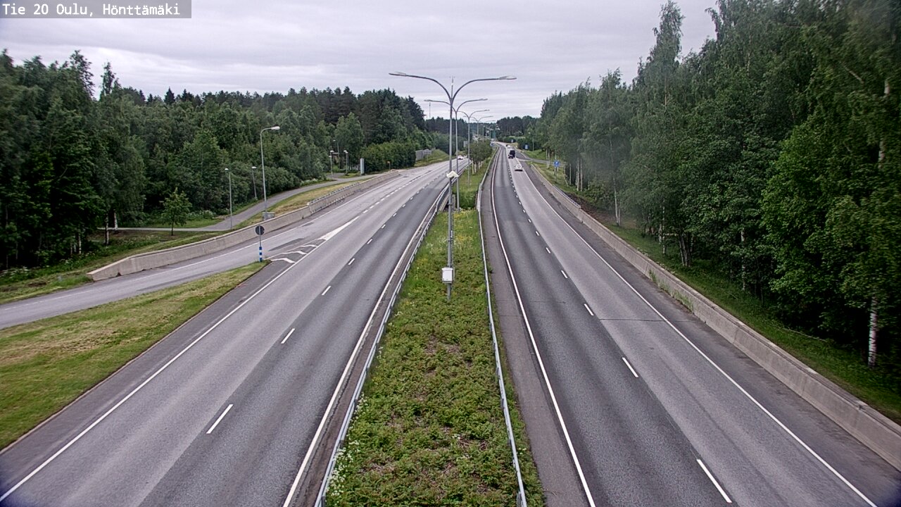 Weather Camera Image Road 20 Oulu, Hönttämäki, Oulu, Pohjois-Pohjanmaa