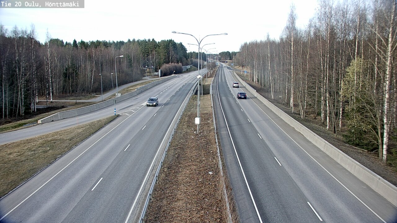 Weather Camera Image Road 20 Oulu, Hönttämäki, Oulu, Pohjois-Pohjanmaa