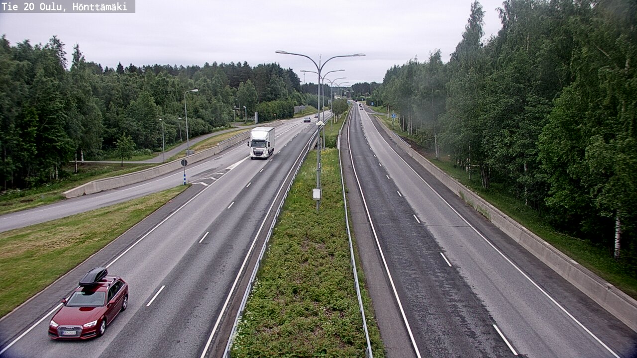 Weather Camera Image Road 20 Oulu, Hönttämäki, Oulu, Pohjois-Pohjanmaa