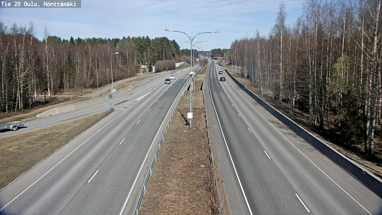 Weather Camera Image Road 20 Oulu, Hönttämäki, Oulu, Pohjois-Pohjanmaa